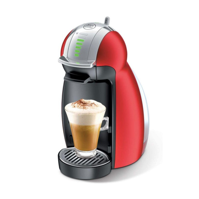 Quube -【DOLCE GUSTO®】GENIO® II Coffee Machine (Red Metal/Matte Black) :  Drinks