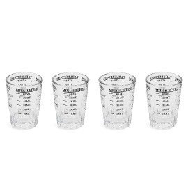 MIBRU Espresso Cup Set for Espresso Dosing Size Set, Contains 4 Cups