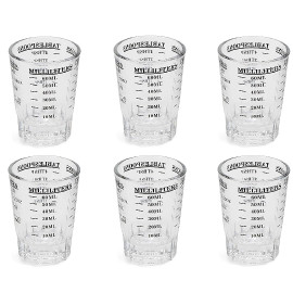 MIBRU Espresso Cup Set for Espresso Dosing Size Set Contains 6 Cups