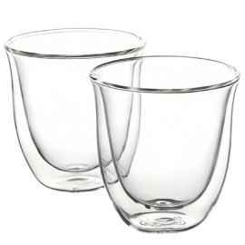 MIBRU Coffee Glass Vaccum Cup 300ML 2Pcs Set Double Wall Glass for Espresso Turkish Tea Arabic Coffee Glass