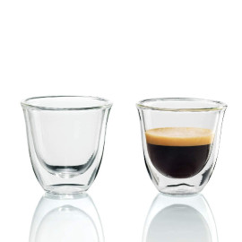 MIBRU Coffee Glass Vaccum Cup 300ML 2Pcs Set Double Wall Glass for Espresso Turkish Tea Arabic Coffee Glass 2