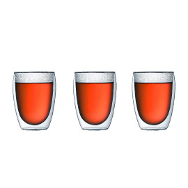 Buy MIBRU Coffee Glass Vaccum Cup 350ml 3Pcs Set Double Wall