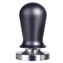 MIBRU Adjustable Wooden Handle Coffee Tamper, Espresso Presser with 58.5 mm Stainless Steel Flat Base