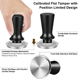 MIBRU Coffee Fine Level Calibration Tamper 53.5MM For Sage Breville 2