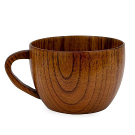 MIBRU A wooden coffee cup for specialty coffee from Mipro for latte, cappuccino, and Americano drinks 240ML 2