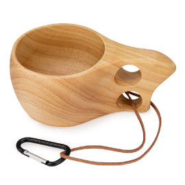 MIBRU A wooden coffee cup for specialty coffee from Mipro for latte, cappuccino, and Americano drinks 180ML