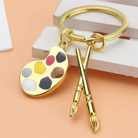 MIBRU Keychain in the form of feathers, drawn and colors by artists Golden 2