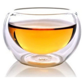 Buy Double Wall Glass Cup For Latte, Espresso, Cappuccino 40ml 2
