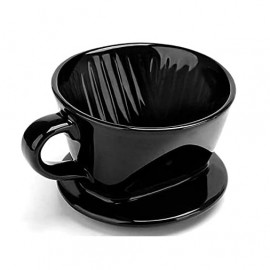 MIBRU Coffee Ceramic Dripper Black Method Kalita size 01 from 1 to 2 cups