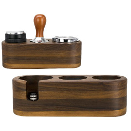 MIBRU Coffee Tamping Base Dark Wooden Suitable for specialty coffee and espresso making 51MM 53MM 54MM