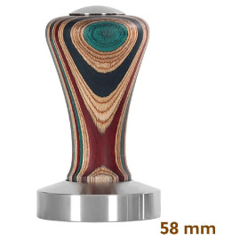 MIBRU Coffee Machine Espresso Tamper | Wooden Handle | Palm Powder Bean Hammer Flat Stainless Steel Pressing Tool for Portafilte 2