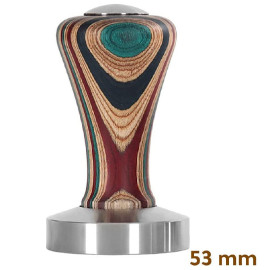 MIBRU Coffee Machine Espresso Tamper 53mm Wooden Handle Palm Powder Bean Hammer Flat Stainless Steel Pressing Tool for Portafilt 2