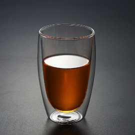 MIBRU Double Wall Glass for Espresso Turkish Tea Arabic Coffee Thermo Insulated Glass Demitasse Cups Mugs 400ml 2