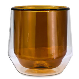 MIBRU Coffee Vaccum Glass Cup 170ML Gold