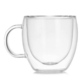 MIBRU Double Layer Glass Coffee Cup Heat Resistant 250ml 2
