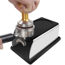 MIBRU Stainless Steel Silicone Espresso Coffee Tamper Stand Barista Tool Tamping Holder Rack Shelf Coffee Machine Tool 2