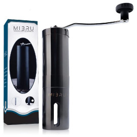 MIBRU Manual Coffee Grinder, Manual Coffee Grinder Portable Hand Coffee Grinder with Adjustable Setting Stainless Steel Coffee M 2
