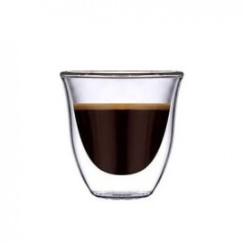 MIBRU Double Wall Glass for Espresso Turkish Tea Arabic Coffee Thermo Insulated Glass Perfect for Latte Cappuccino Americano Bub 2