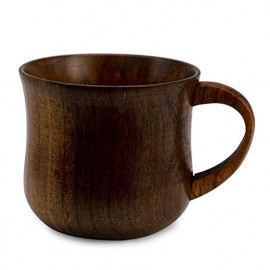 MIBRU A wooden coffee cup for specialty coffee from Mipro for latte, cappuccino, and Americano drinks 140ML