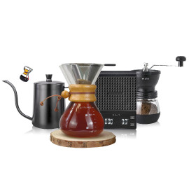 MIBRU Coffee Chemex Brew 6-Piece Drip & Filter Set