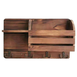 MIBRU Wall Coffee Cup Holder From Natural Wood Wall Mounted Wooden Holder Hanger