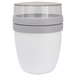 MIBRU Dual Level Food Container For Travel White