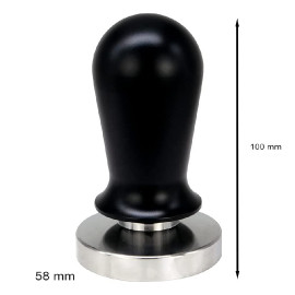 MIBRU Coffee Calibrated Pressure Tamper Black 58MM 2