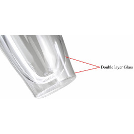 MIBRU Coffee vaccum glass thermo cup 350ml gray 2