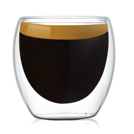 Buy Coffee Glass Vaccum Cup 150ML For Espresso and Latte Drinks