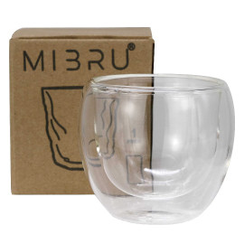 Buy Coffee Glass Vaccum Cup 150ML For Espresso and Latte Drinks 2