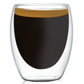 Buy Mibru Double Wall Glass Cup - 350ml in Saudi Arabia