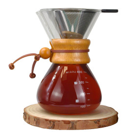 طقم تقطير V60 بفلتر قابل للغسل من ميبرو تحتوي على 3 قطع 2