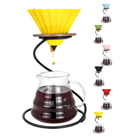 V60 Coffee Machine Set Filter Espresso Drip Maker Funnel Ceramic Holder Hools For Home and Kitchen Accessories