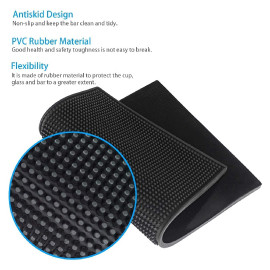 Coffee Rubber Service Mat Non Slip Set Of 2 Dish Glass Drying Flexible Coasters Leakproof Baritsa Shops Restaurant Kitchen Count 2
