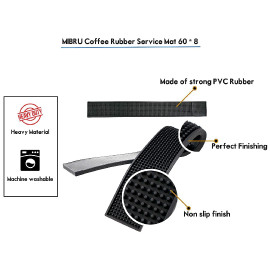 Coffee Rubber Service Mat Non Slip Set Of 2 Dish Glass Drying Flexible Coasters Baritsa Shops Restaurant Kitchen 60X08CM 2