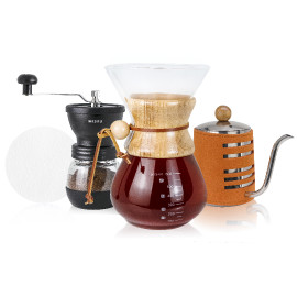 Buy Chemex Coffee Maker Set of 4 Pieces Drip Package For Drip