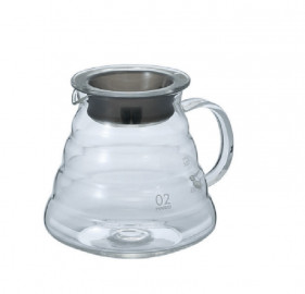 اناء تقديم القهوة (V60 رينج) من الزجاج من هاريو – 600 ملل