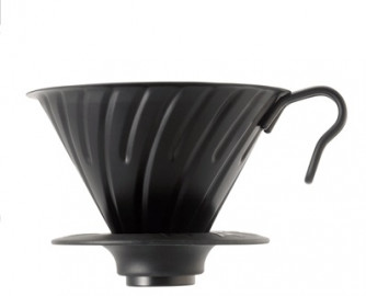 هاريو قمع الترشيح ستينليس ستيل اسود مطفي V60 02