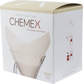 Chemex Classic Coffee Filters, Squares, 100 ct - Exclusive Packaging ‎E038168H