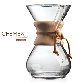 Chemex Pour-Over Glass Coffeemaker - Classic Series - 6-Cup - Exclusive Packaging