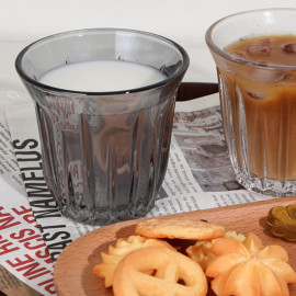 كوب قهوة زجاجي اسود سعة 160 مل 2