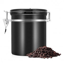 MIBRU Coffee Stainless Steel Container Jar 1400ML Black 2
