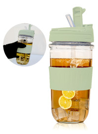 Buy MIBRU Reusable Glass Cup For Coffee & Juice Mug Shaker with