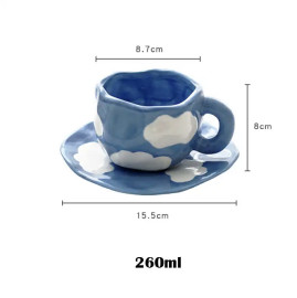 Buy Coffee Mug Ceramic - Cloud - 250ml in Saudi Arabia, Khobar 2