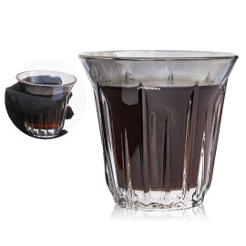 كوب قهوة زجاجي اسود سعة 90 مل