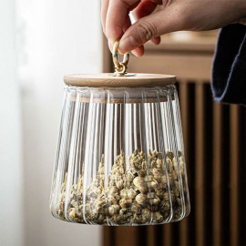 Tea Herbal and Coffee Glass Container 630ml Save coffee beans, beans, legumes and spices