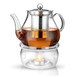 Candle Heating Glass Base Clear Glass Round Candles Holder Tea Warmer Borosilicate Glass Tea and Coffee Base 2
