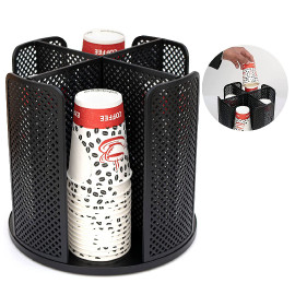 Coffee Cups Base Holder Black Plastic holder Tables Corner Coffee Machine