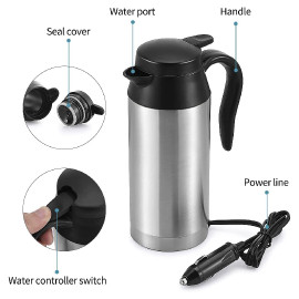 Coffee Kettle Boiler Car Heating Travel Cup Kettle Boiler Car Heating Travel Cup Electric Thermo Jug 12v 2