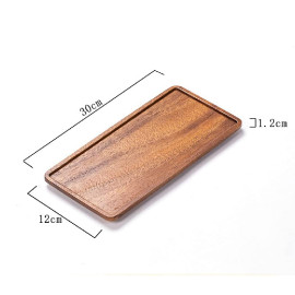 Coffee Wood Serving Tray 30x12x1.2cm Serve Tea Coffee or Breakfast in Bed Classic Wooden Decorative Serving Tray 2